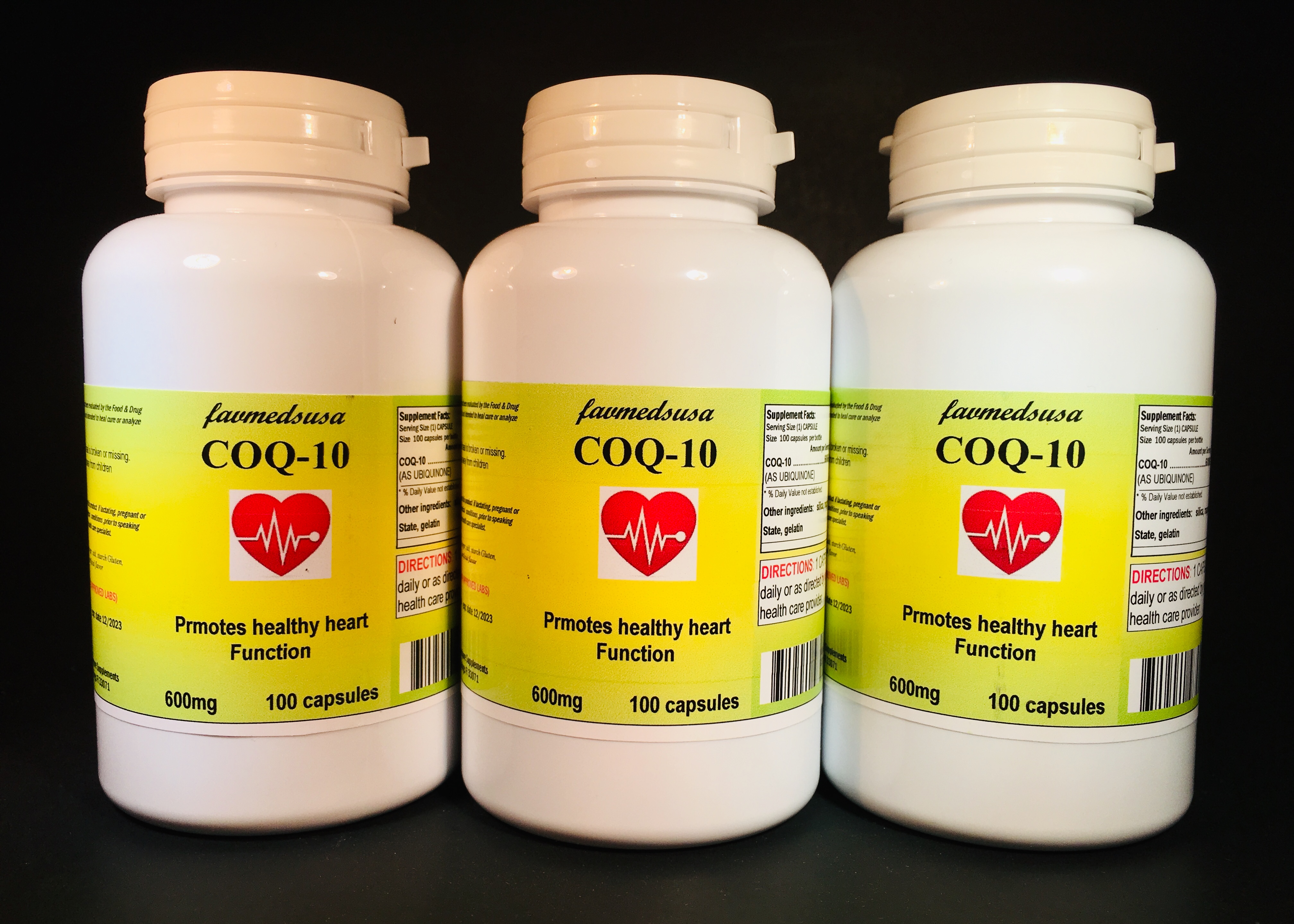 CoQ-10 600mg - 300 (3x100) capsules